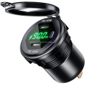 Double USB C Car Charger Socket Outlet 45W
